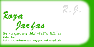 roza jarfas business card